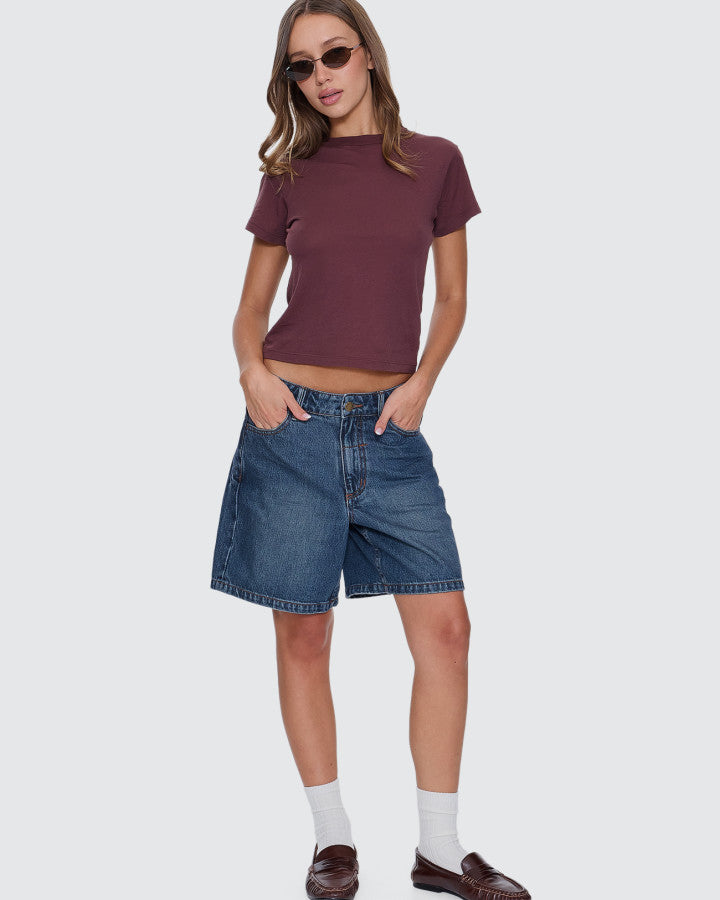 Thrills Boy Tee - Bitter Chocolate
