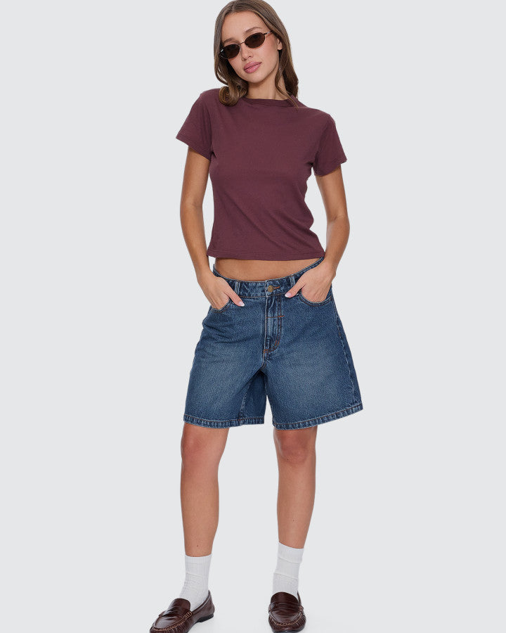 Thrills Boy Tee - Bitter Chocolate
