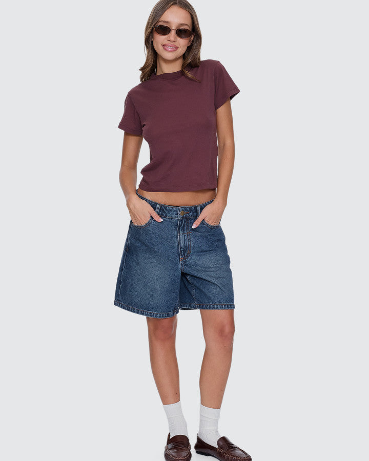 Thrills Boy Tee - Bitter Chocolate