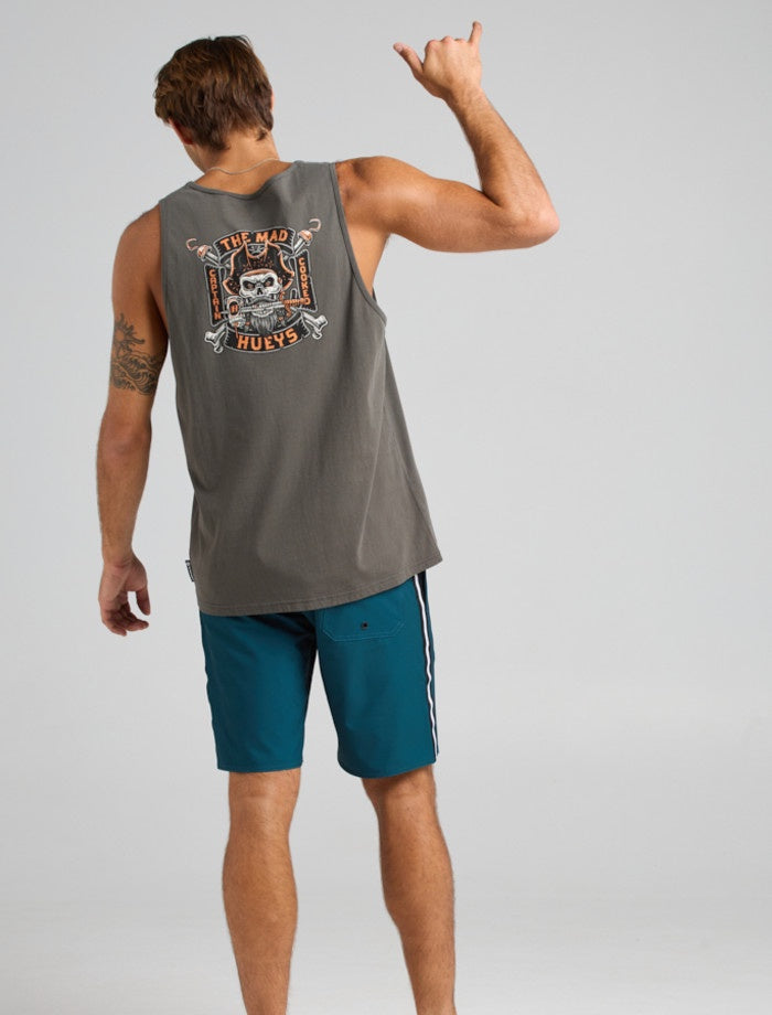 The Mad Hueys Captain Cooked | Tank - Charcoal