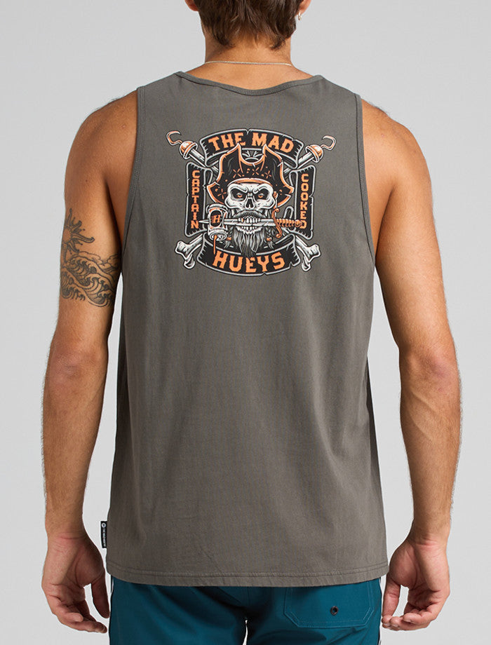 The Mad Hueys Captain Cooked | Tank - Charcoal