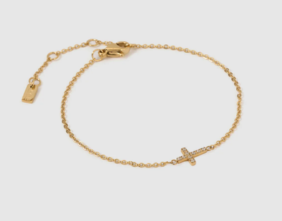Arms of Eve Cross Charm Bracelet - Stone