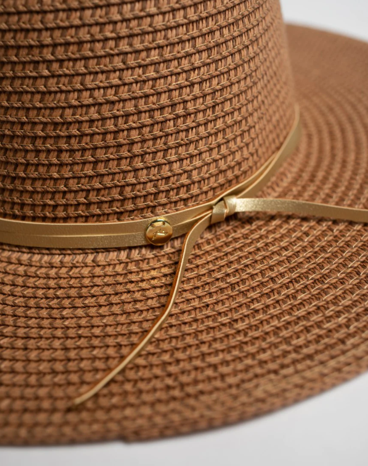 Rusty Gisele Straw Hat
