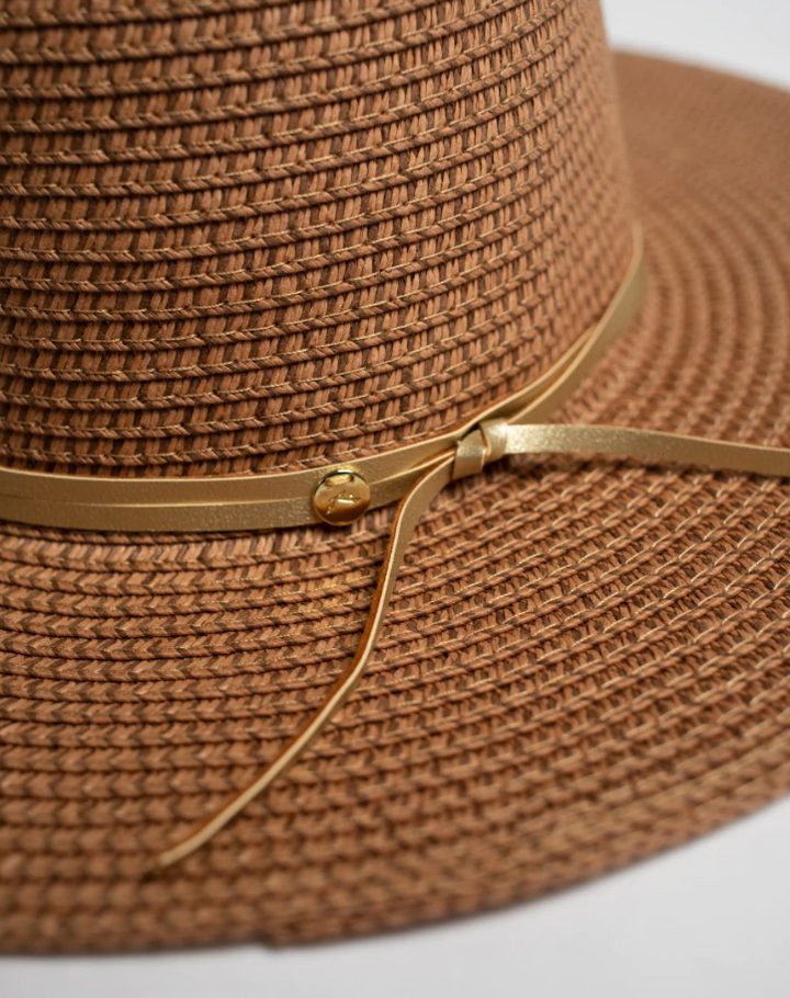 Rusty Gisele Straw Hat