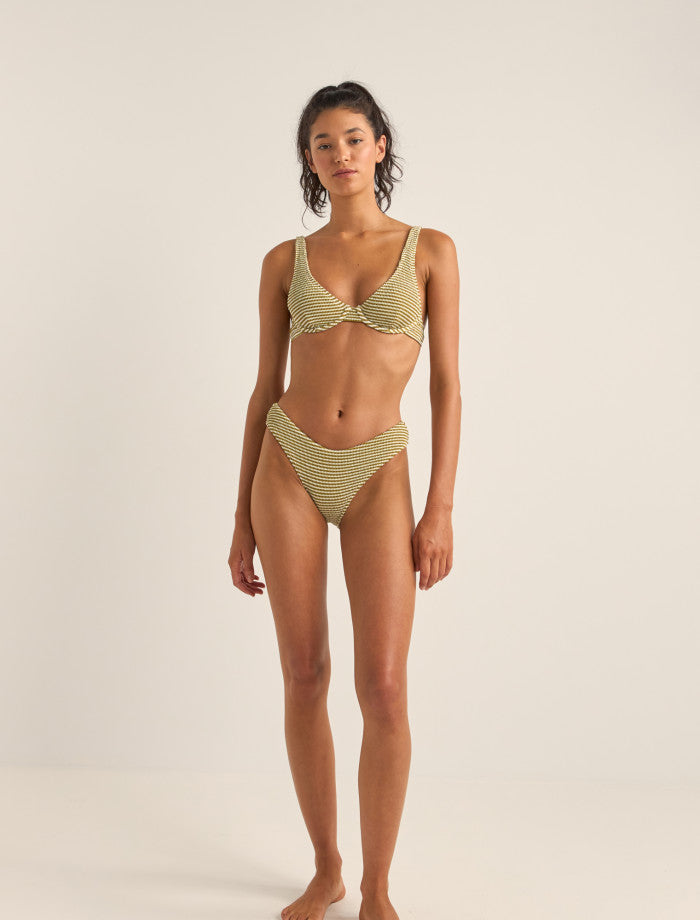 Rhythm Cove Stripe Underwire Top