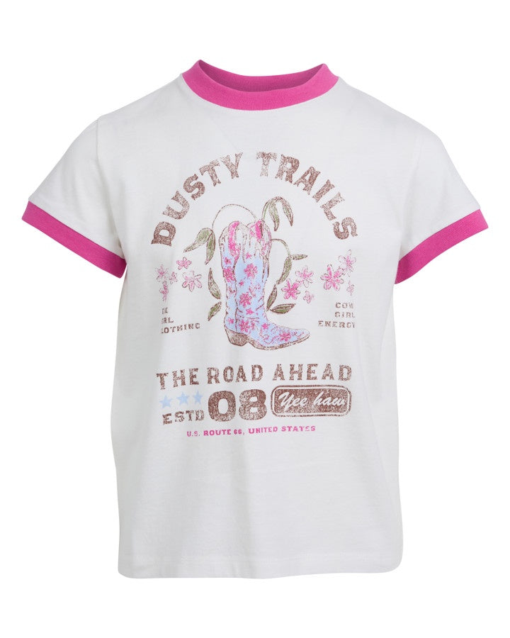 Eve Girl Cowgirl Ringer Tee (Size 3-7)