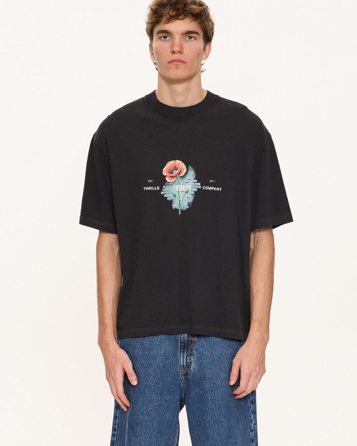 Thrills Deadly Popular Box Fit Oversize Cropped Tee