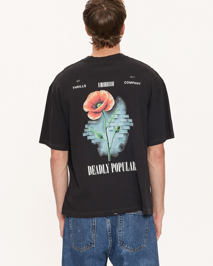 Thrills Deadly Popular Box Fit Oversize Cropped Tee