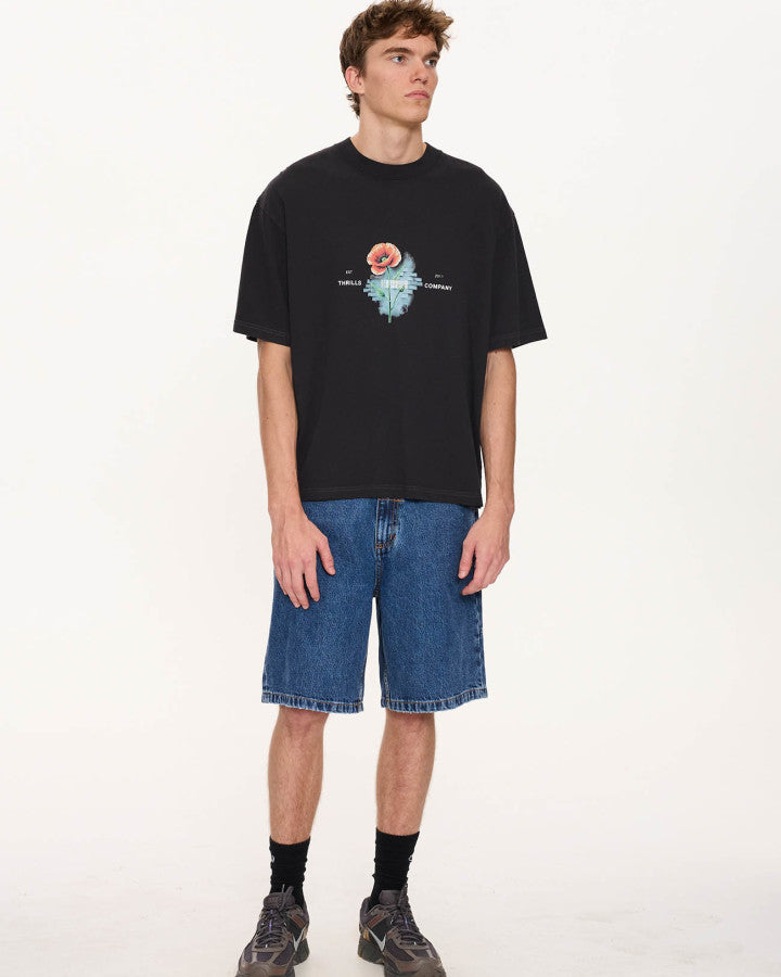 Thrills Deadly Popular Box Fit Oversize Cropped Tee