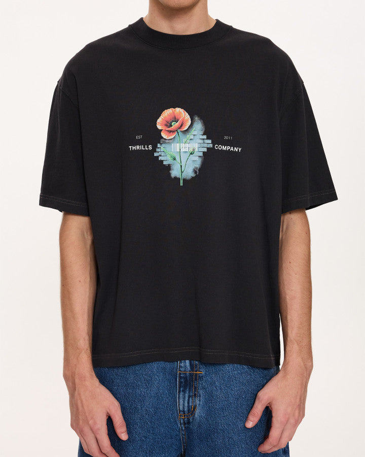 Thrills Deadly Popular Box Fit Oversize Cropped Tee