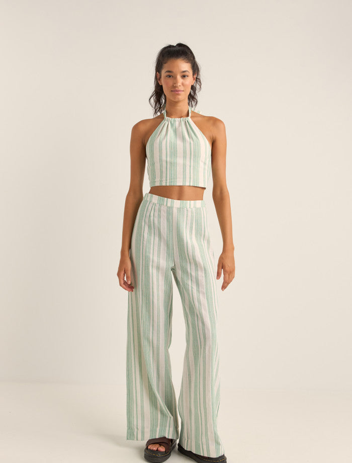 Rhythm Dinero Strip Halter Top