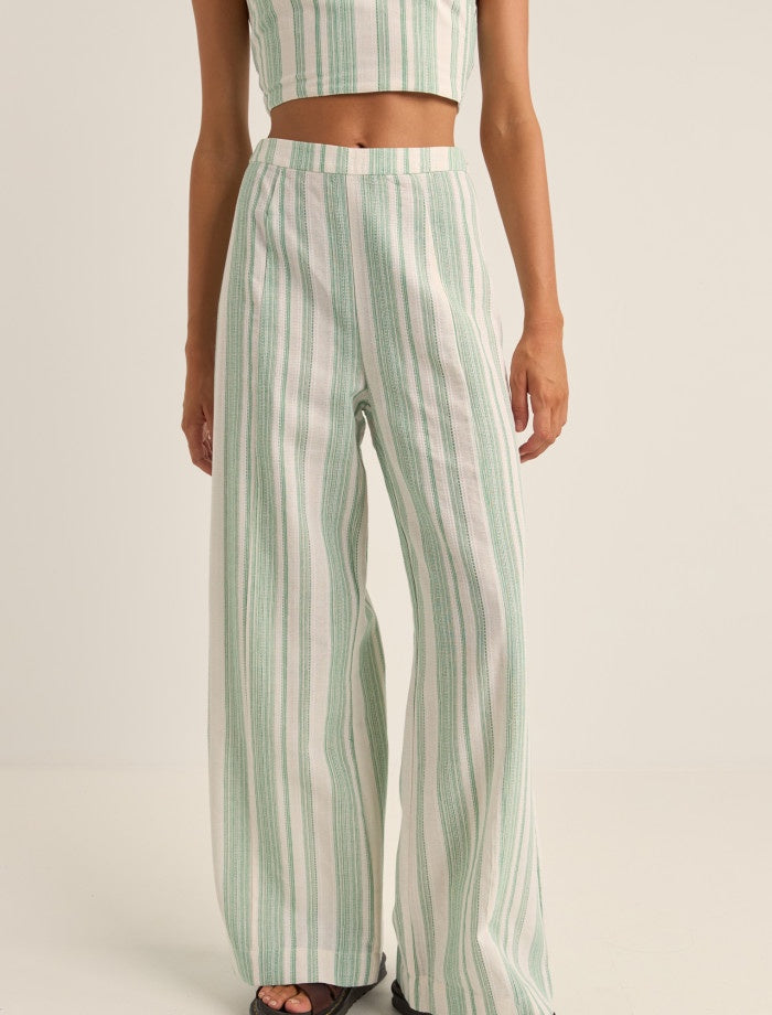 Rhythm Dinero Stripe Wide Leg Pant