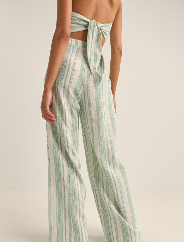 Rhythm Dinero Stripe Wide Leg Pant