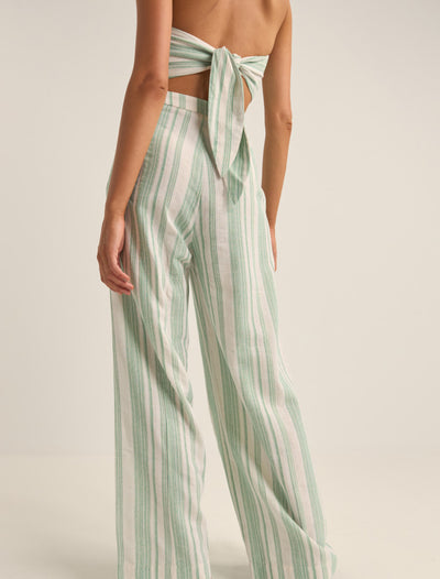 Rhythm Dinero Stripe Wide Leg Pant