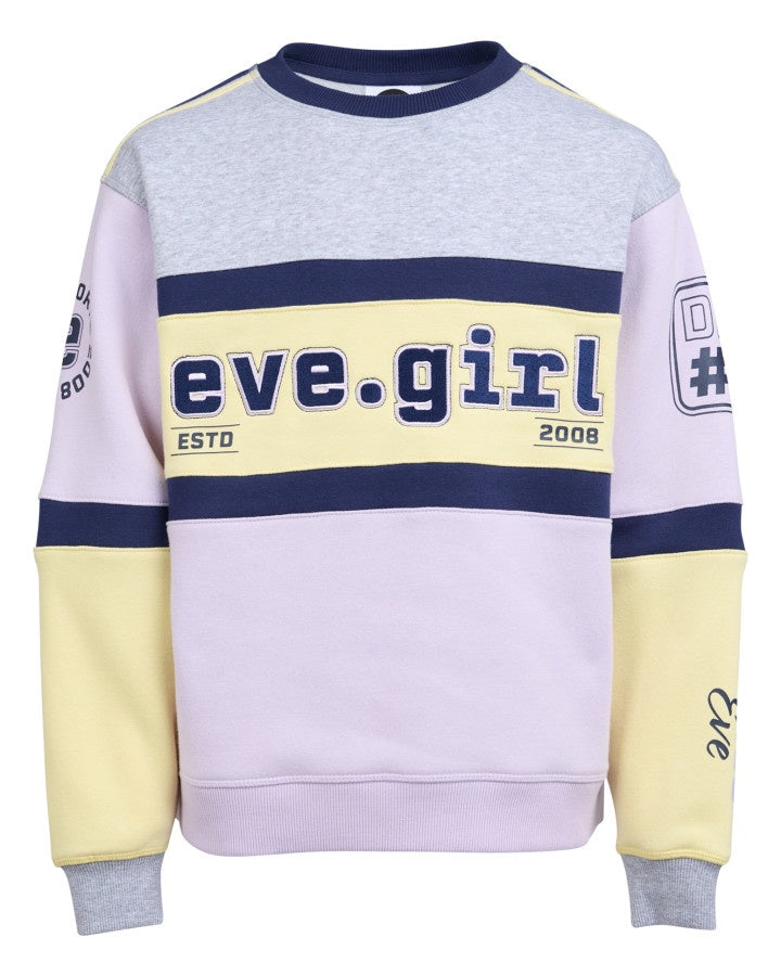 Eve Girl Division Panelled Crew (Size 8-16)