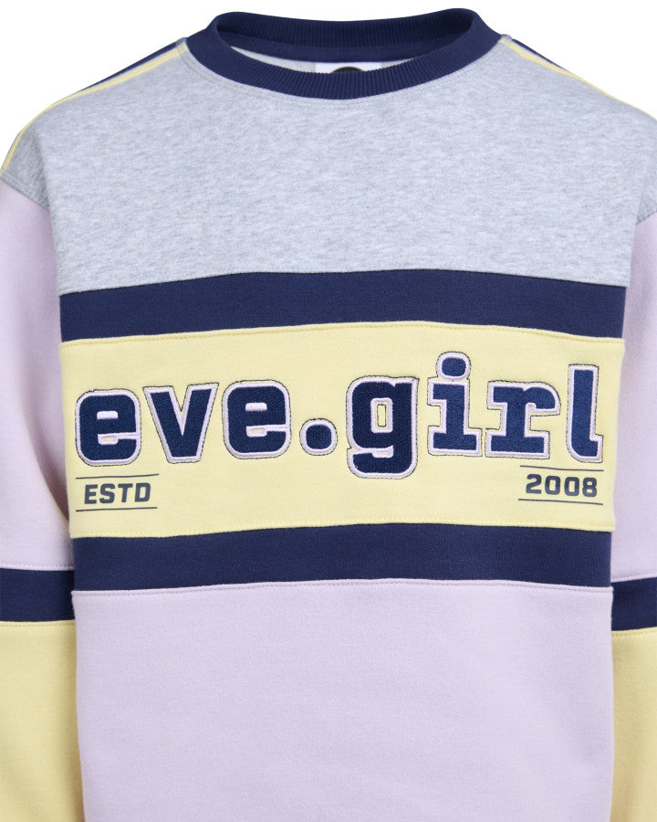 Eve Girl Division Panelled Crew (Size 8-16)