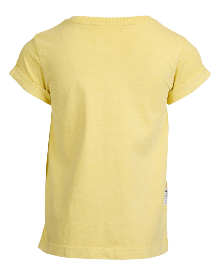 Eve Girl Washed Tee Lemon (Size 3-7)