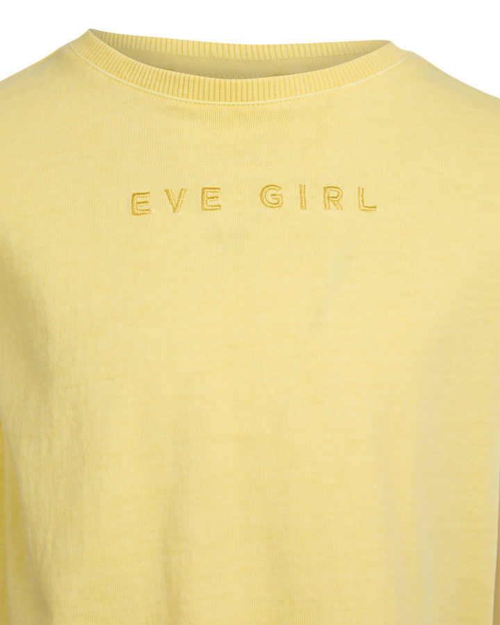 Eve Girl Washed Tee Lemon (Size 3-7)