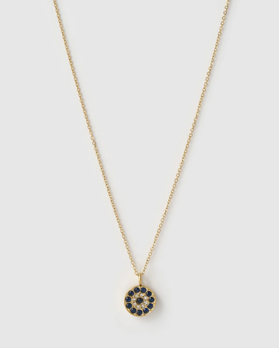 Arms Of Eve Protective Eye Charm Gold Necklace