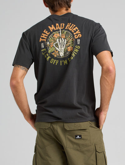 The Mad Hueys FK Off I'm Fishing | SS Tee - Vintage Black