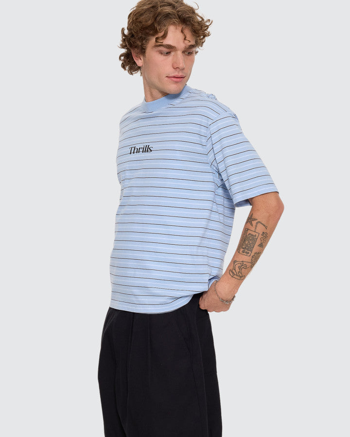 Thrills Flowers Of Tomorrow Stripe Box Crop Tee