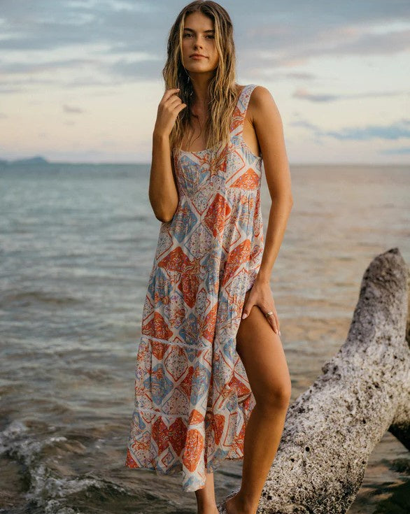 Billabong Forever Folk Shine Midi Dress
