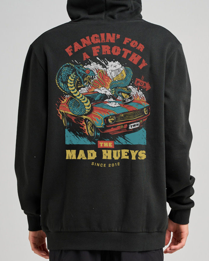 The Mad Hueys Frothy Fanging | Hooded Pullover