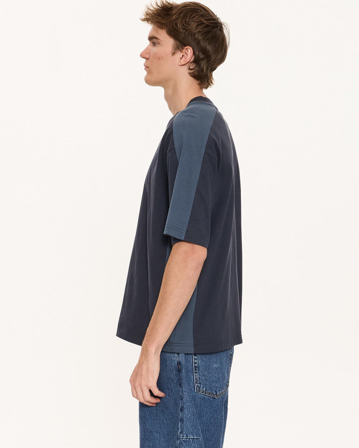 Thrills Fusion Panel Box Fit Oversize Cropped Tee