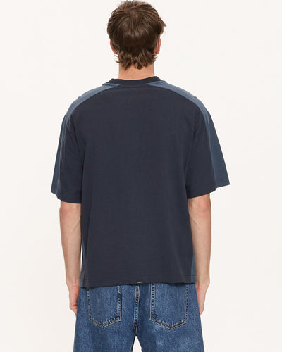 Thrills Fusion Panel Box Fit Oversize Cropped Tee