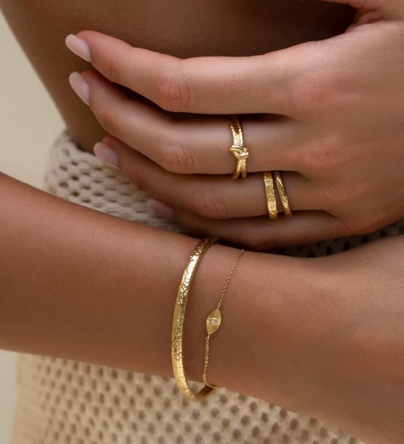 Arms Of Eve Evil Eye Gold Bracelet