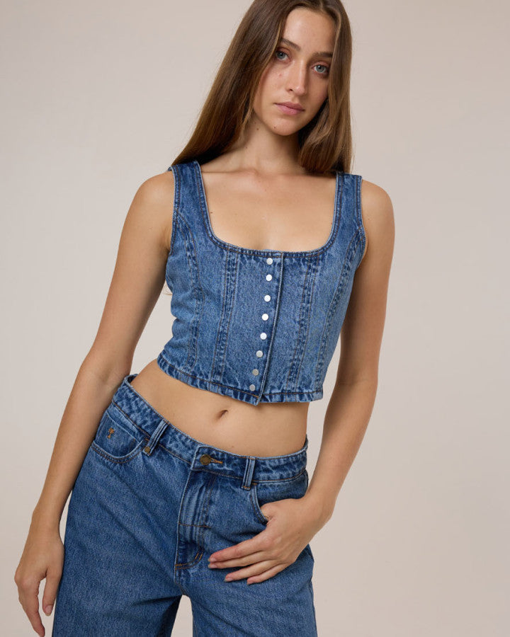 Thrills Good Intentions Denim Top