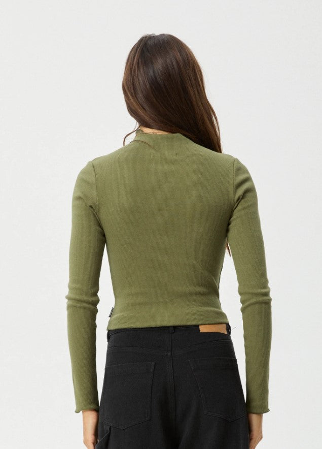 Afends Iconic Organic Long Sleeve Rib Top