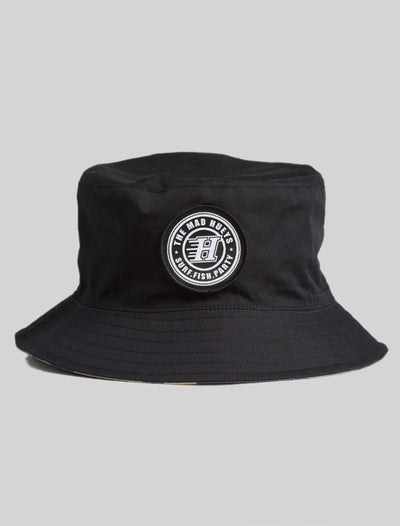 The Mad Hueys H Series | Reversible Bucket Hat - Black