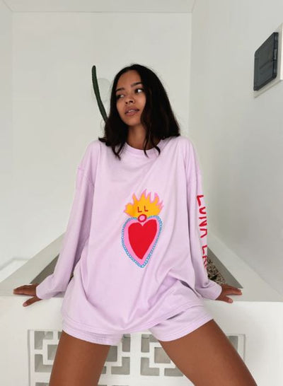 Luna Lane Hearts On Fire Long Sleeve