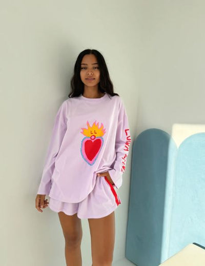 Luna Lane Hearts On Fire Long Sleeve