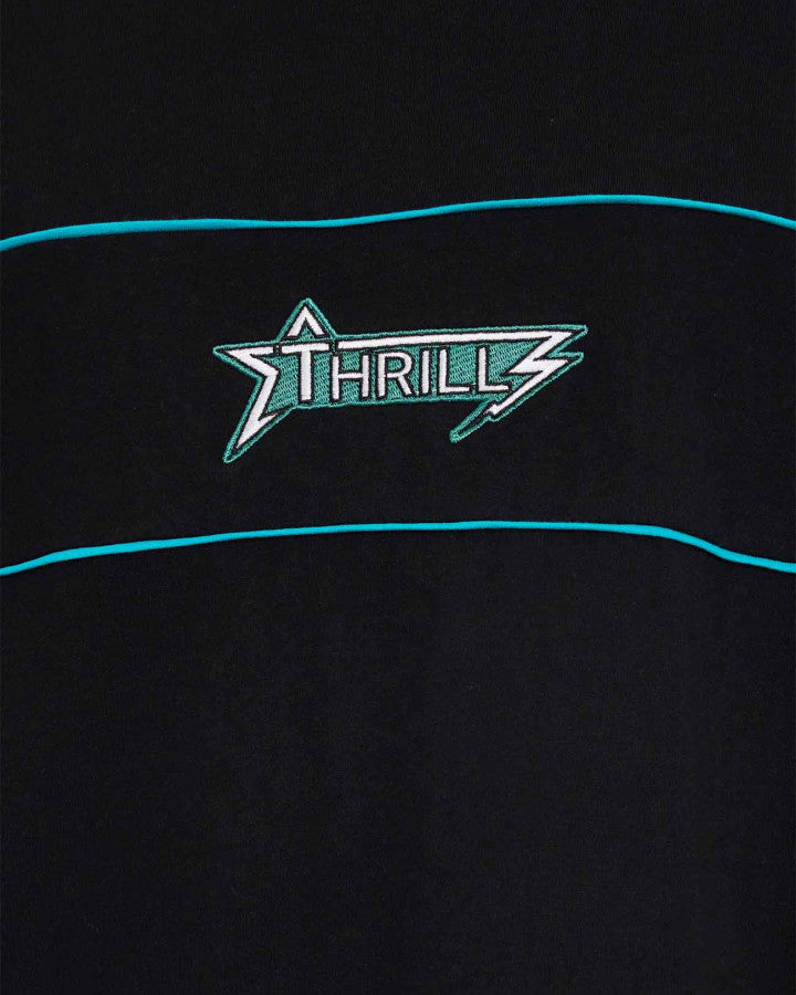 Thrills Heavy Static Piping Box Fit Oversize Cropped Tee