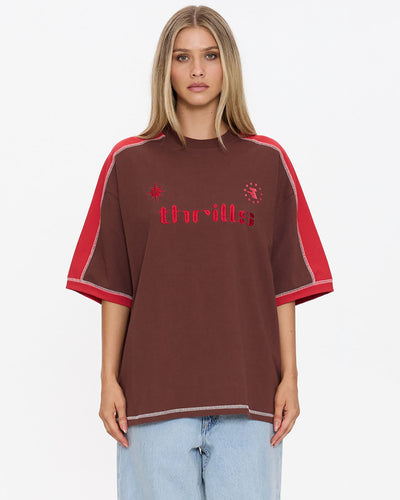 Thrills Hot Shot Panelled Oversized Tee