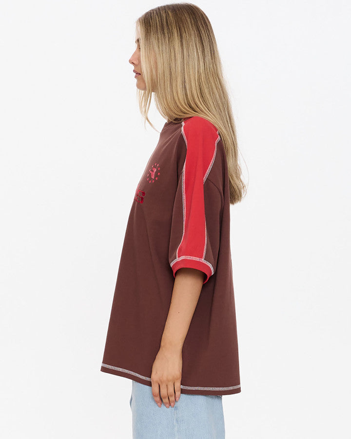 Thrills Hot Shot Panelled Oversized Tee