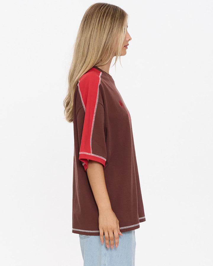 Thrills Hot Shot Panelled Oversized Tee