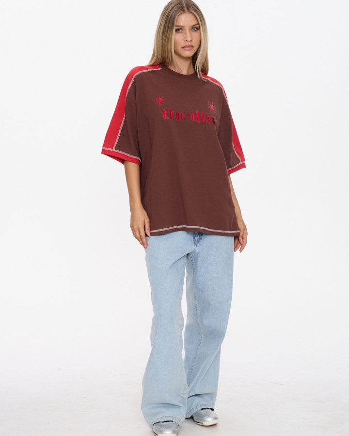 Thrills Hot Shot Panelled Oversized Tee