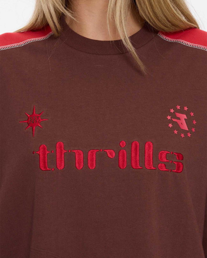 Thrills Hot Shot Panelled Oversized Tee