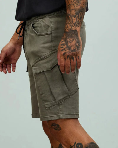 St Goliath Oxide Cargo Short Khaki