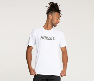 Hurley Fastlane Print Tee White