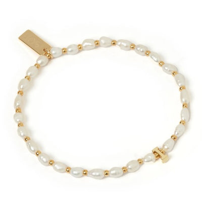 Arms Of Eve Initial Pearl Bracelet