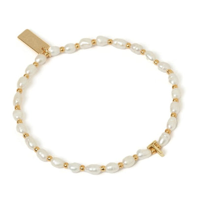 Arms Of Eve Initial Pearl Bracelet