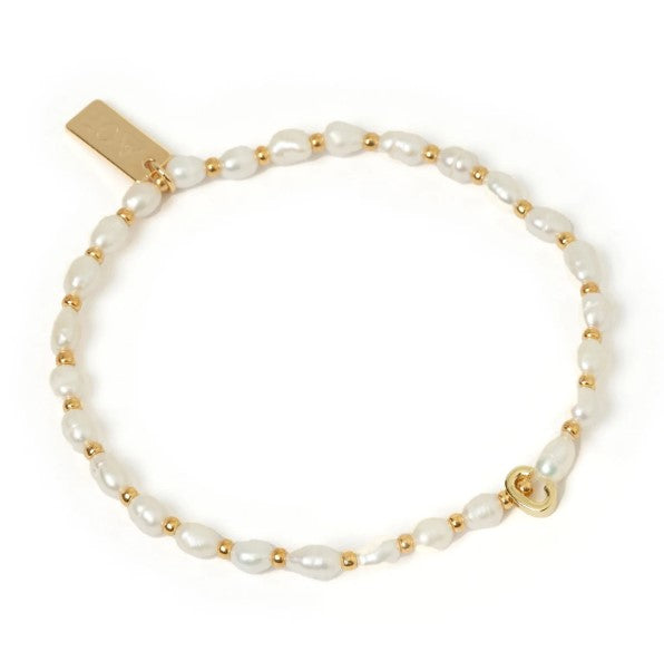 Arms Of Eve Initial Pearl Bracelet