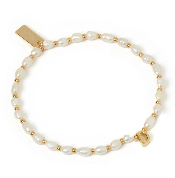 Arms Of Eve Initial Pearl Bracelet