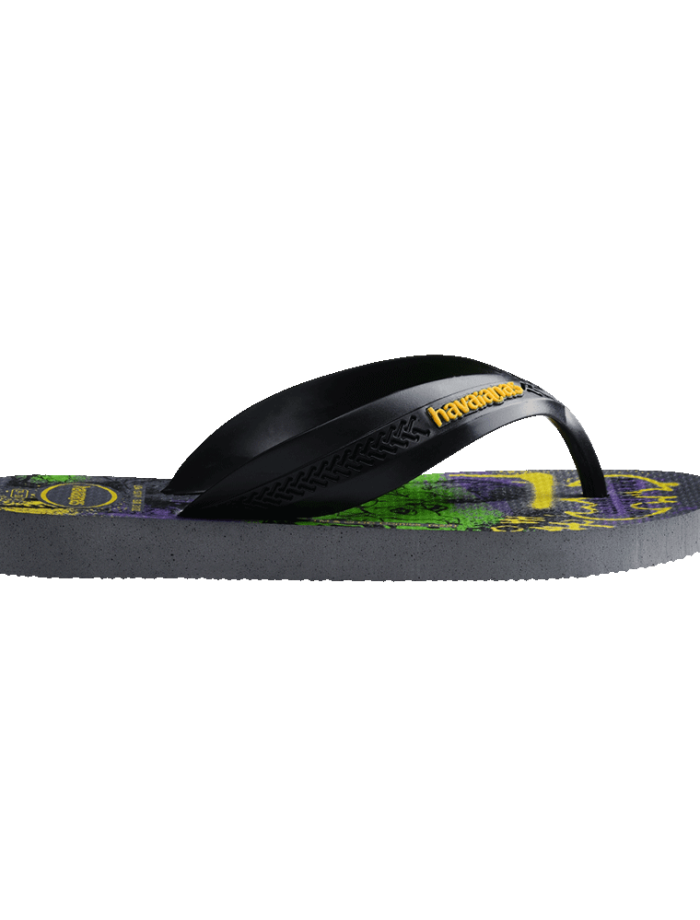 Havaianas Kids Max Heroes Steel Grey/Black Toddler