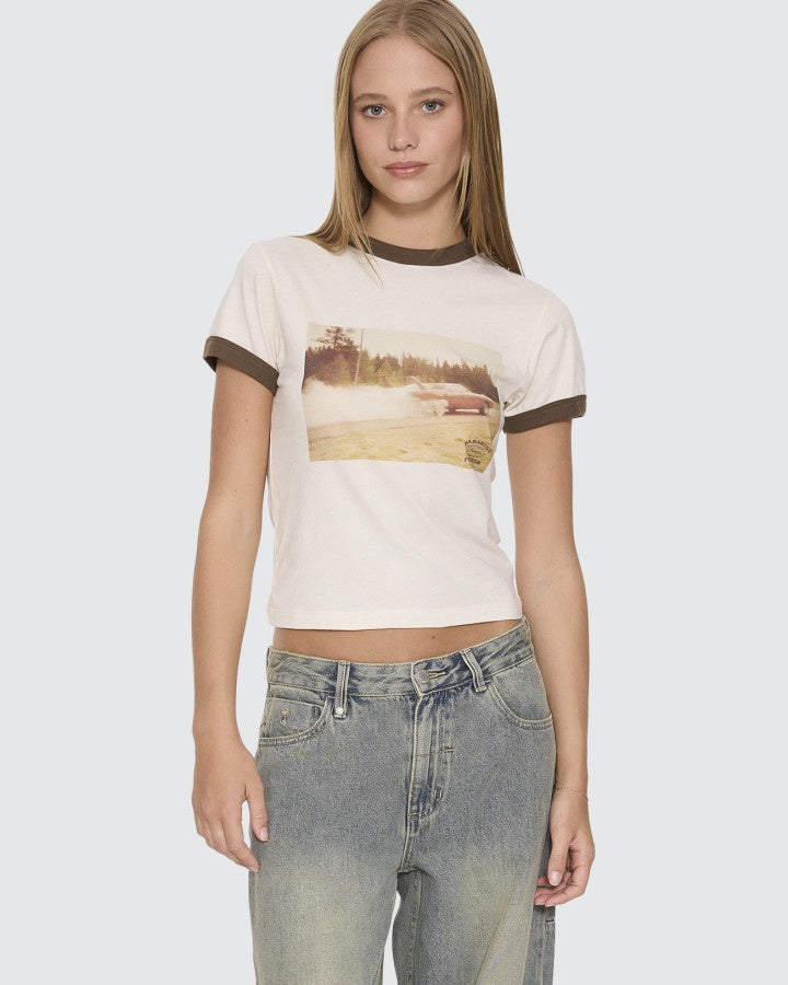 Thrills Last Stop Ringer Boy Tee