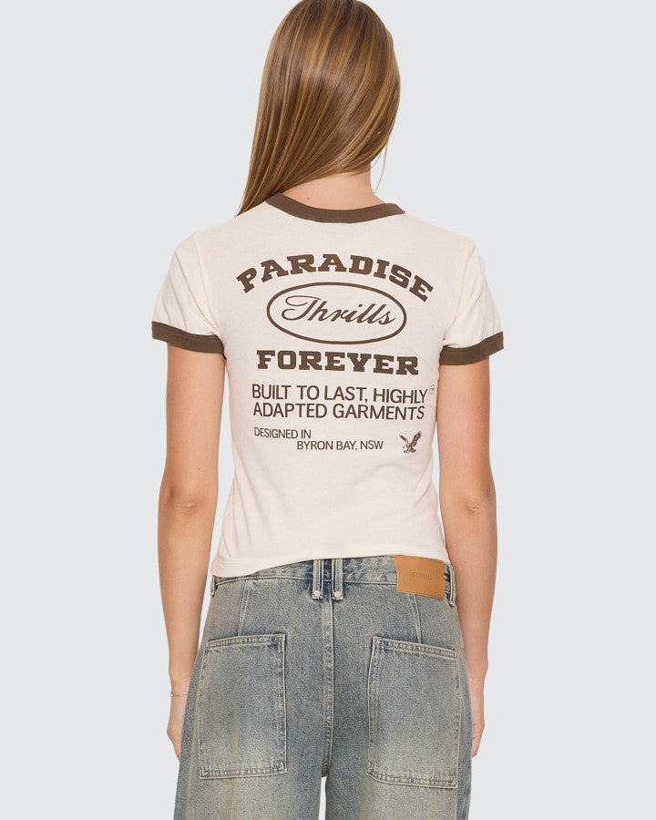 Thrills Last Stop Ringer Boy Tee